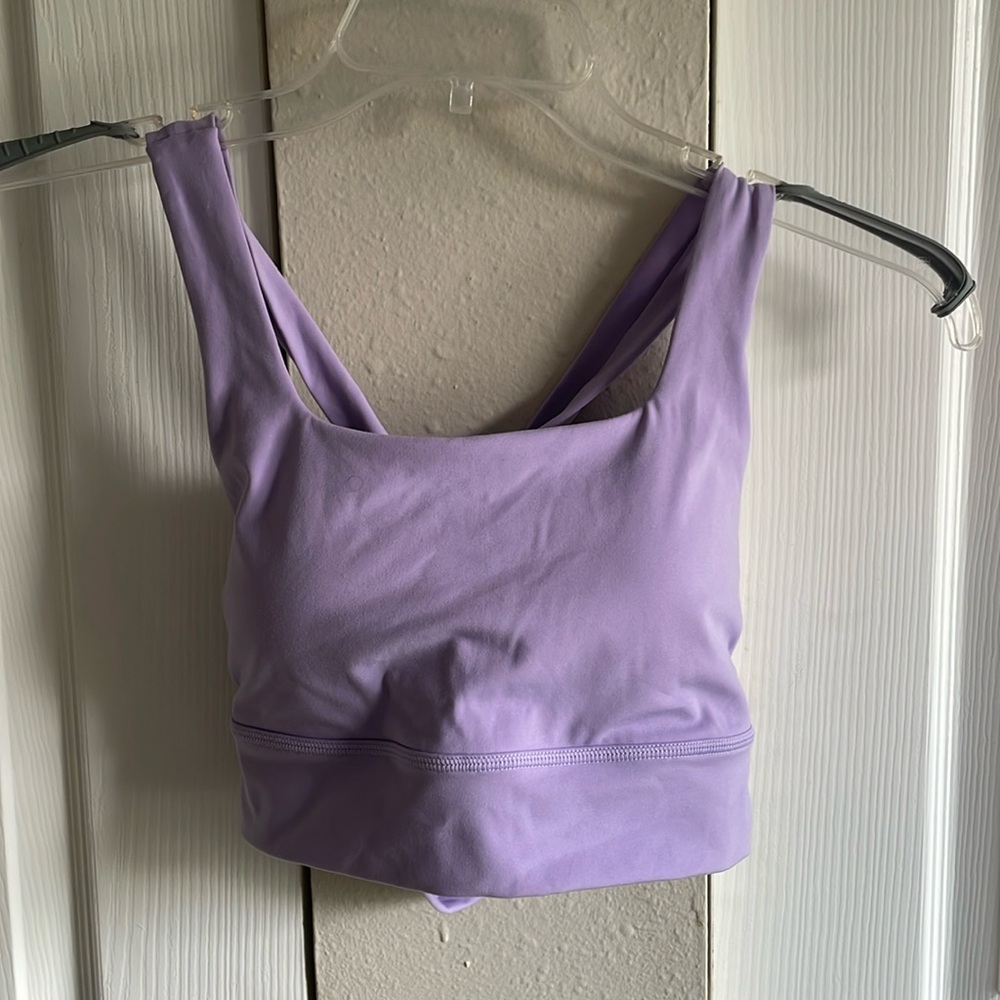 Tier activewear purple sports bra